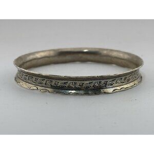 Signed Shablool Didae Sterling Silver Spinner Bangle Bracelet Made in Israel